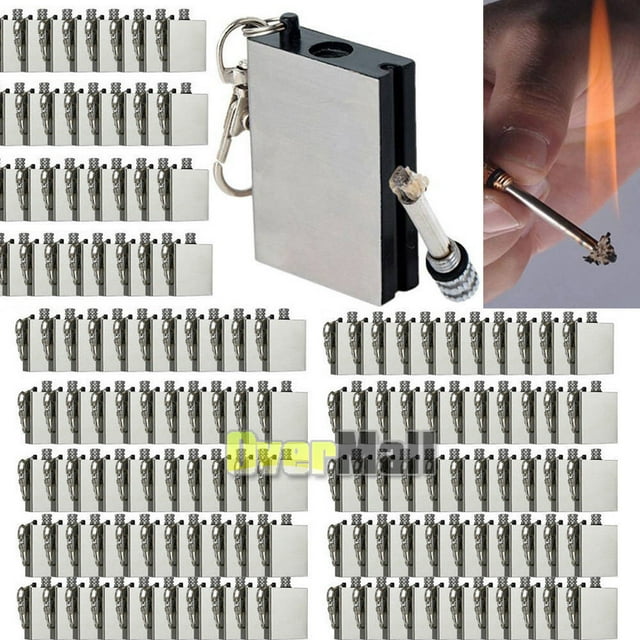 Lots Survival Emergency Camping Fire Starter Flint Metal Match Lighter