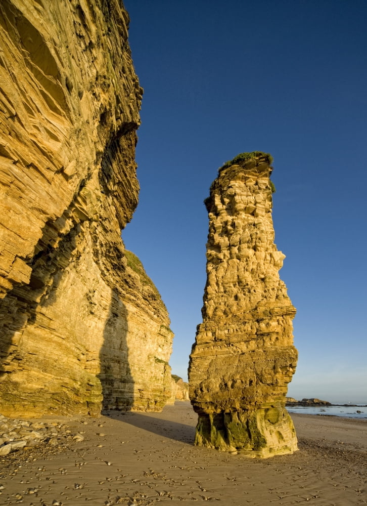 Lots Wife Rock Formation South Shields Tyne And Wear England Canvas Art - John Short Design Pics (24 x 34)