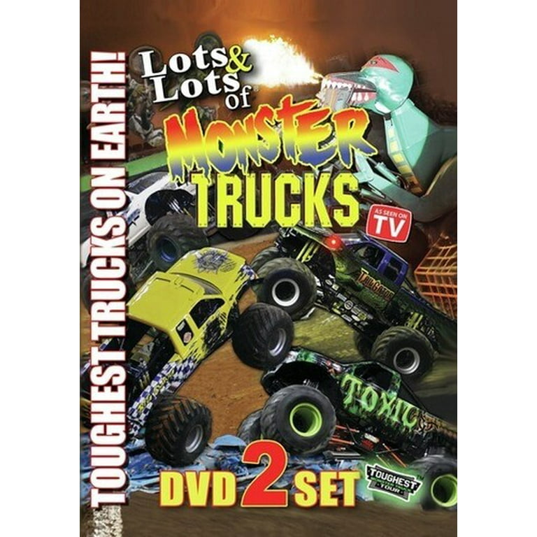 その他 Race Cars & Monster Trucks [DVD] Lots and Lots of Monster Trucks 2-DVD Set W/Poster (DVD