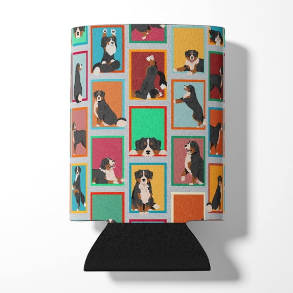 Lots of Bernese Mountain Dog Can or Bottle Hugger 3 in x 5 in