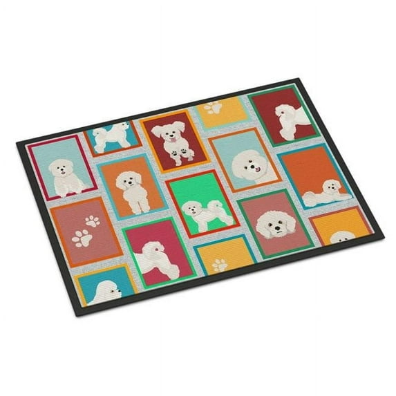 Lots of Bichon Frise Indoor or Outdoor Mat 18x27 27 in x 18 in