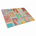 thumbnail image 1 of Lots of Blue and Tan Yorkie Glass Cutting Board Large 12 in x 15 in, 1 of 5