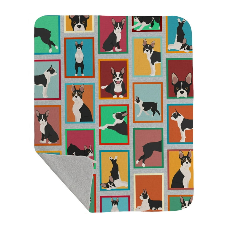 Boston terrier sale blanket walmart