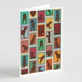 thumbnail image 1 of Lots of Chocolate Labrador Retriever Greeting Cards and Envelopes Pack of 8 7 in x 5 in, 1 of 3