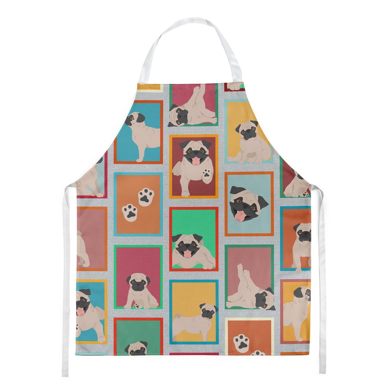Lots of Fawn Pug Apron 27 in x 30 in