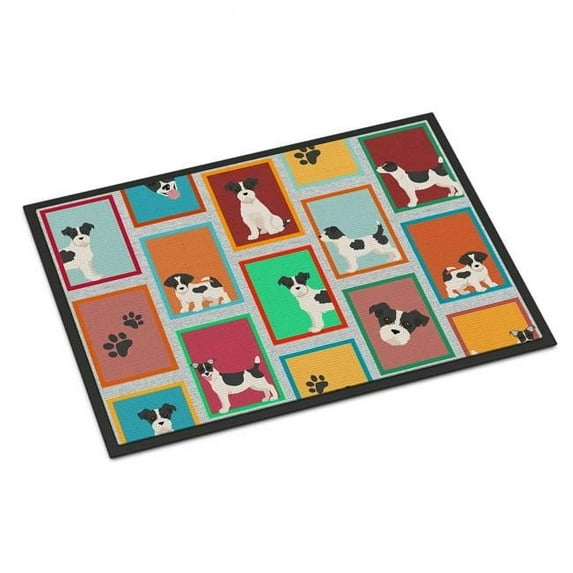Lots of Jack Russell Terrier Indoor or Outdoor Mat 18x27 27 in x 18 in