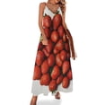 thumbnail image 1 of Lots of Little Strawberries Sleeveless Dress Dresses Women Summer Women's Summer Clothing, 1 of 9