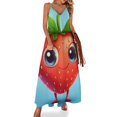 thumbnail image 1 of Lots of Little Strawberries Sleeveless Dress Dresses Women Summer Women's Summer Clothing, 1 of 9