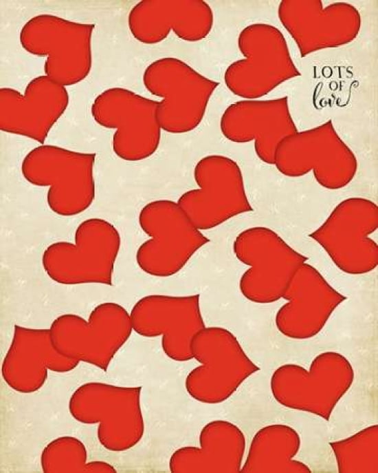 Lots of Love Canvas Art - Amy Cummings (24 x 30)