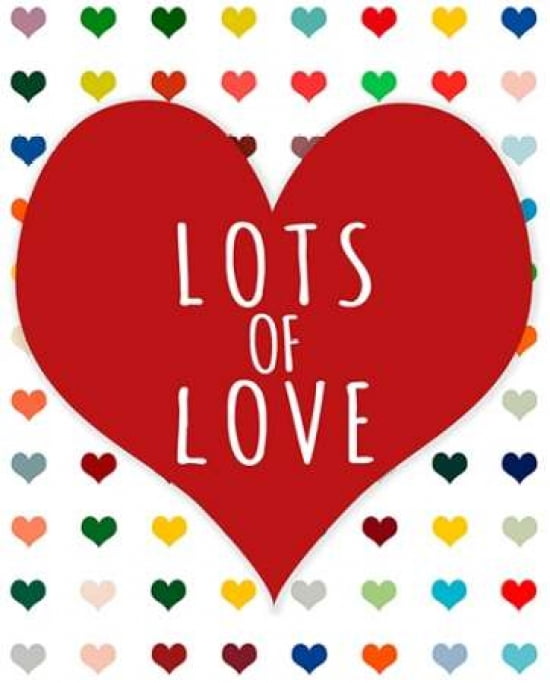 Lots of Love Canvas Art - Shelley Lake (24 x 30)