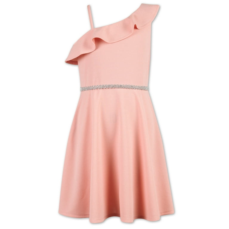 Lots of Love by Speechless Girls Belted Ruffle Fit and Flare Dress