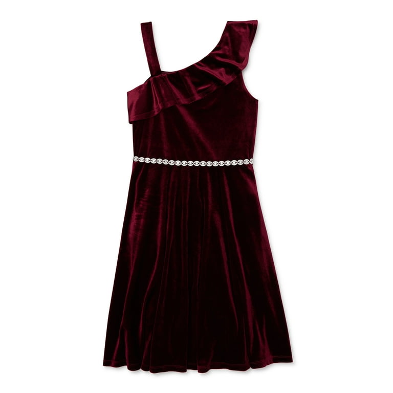 Sleeveless One-Shoulder Flounced Evening Dress Sleeveless One-Shoulder Flounced Evening Dress