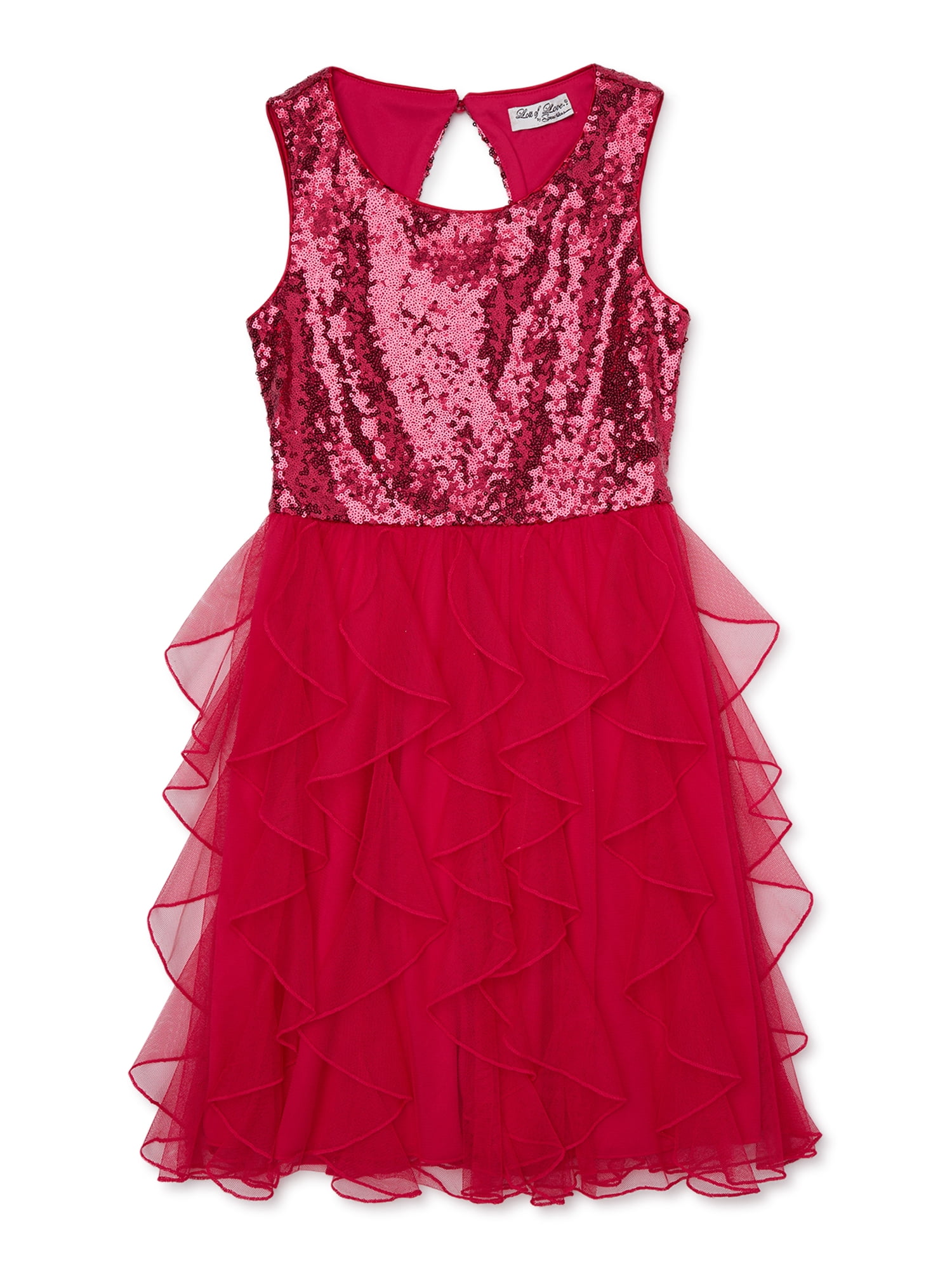 Lots of Love by Speechless Girls Sequin Corkscrew Dress, Sizes XS-XL 