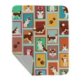 thumbnail image 1 of Lots of Red Siberian Husky Quilted Blanket 50x60, 1 of 5