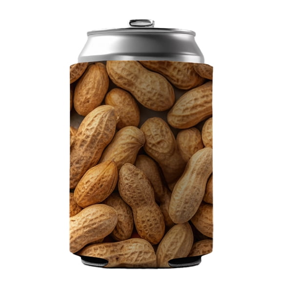 Lots of Roasted Peanuts in Their Shells Drink Beer Soda Insulated Sleeve Holder Can Cooler Hugger