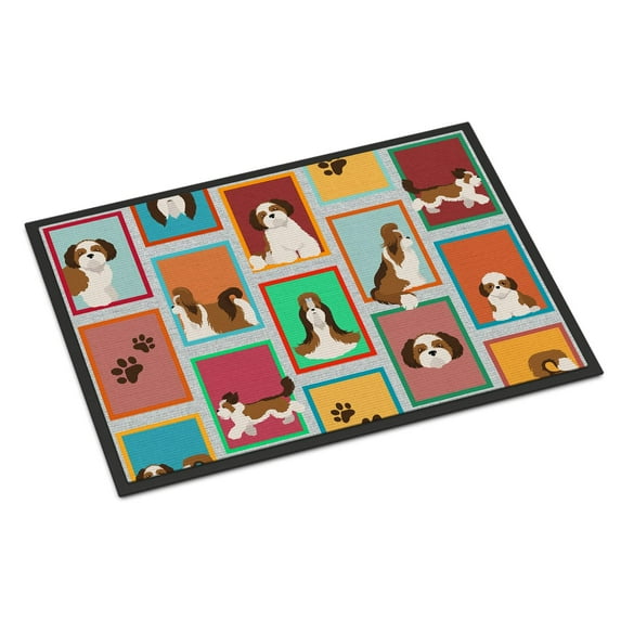 Lots of Shih Tzu Indoor or Outdoor Mat 24x36 36 in x 24 in