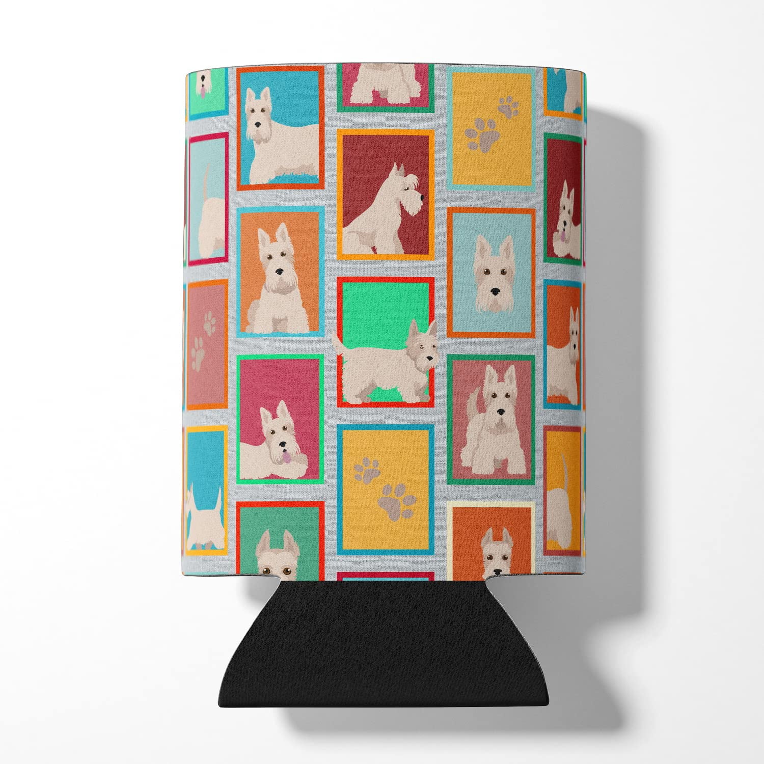 Lots of Wheaten Scottish Terrier Can or Bottle Hugger 3 in x 5 in