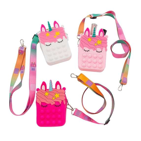 Lotsa Pops Unicorn Purses - 3 Pieces