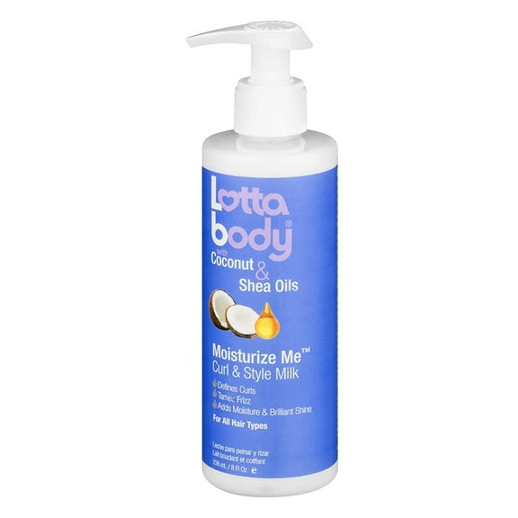 Lotta Body Moisturize Me Curl And Style Milk With Coconut And Shea Oils, 8 Oz