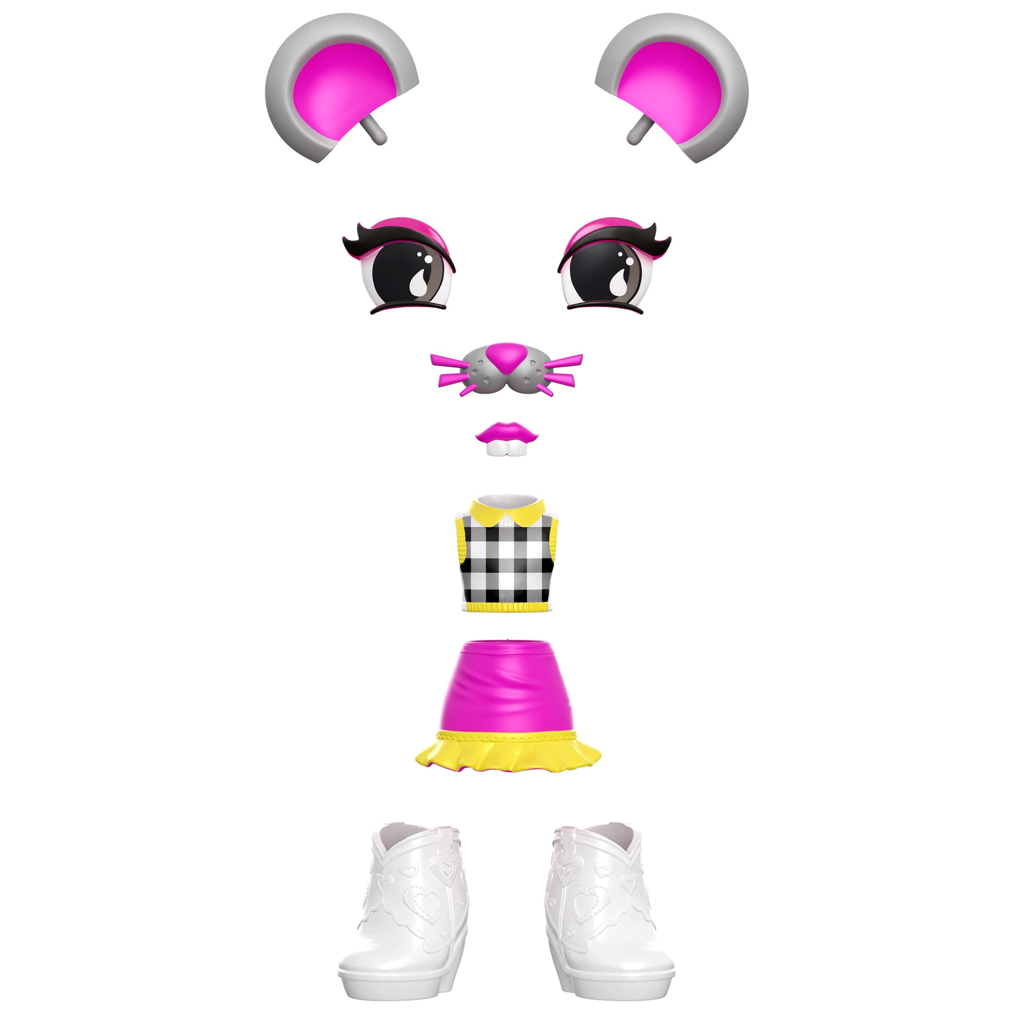 Lotta Looks Shy Mouse Mood Pack with Plug/Play Pieces