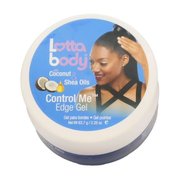 Lottabody Coconut Shea Oil Control Me Edge Gel, 2.25 Oz., Pack of 3