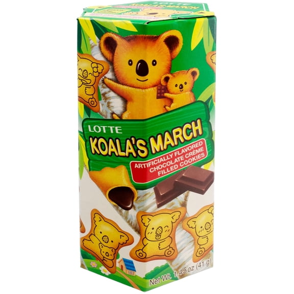 Lotte - Cookies Koala Chocolate Small - 1.45 Oz, Case of 6
