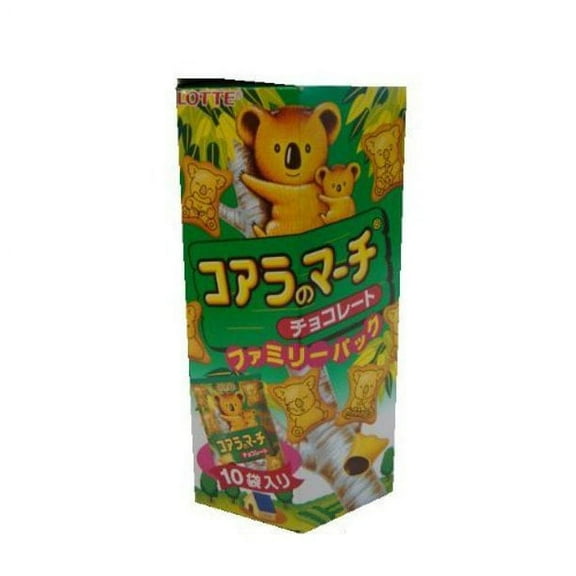 Lotte Koala Cookie Chocolate Family 6.89-ounce Boxes (Pack of 10)
