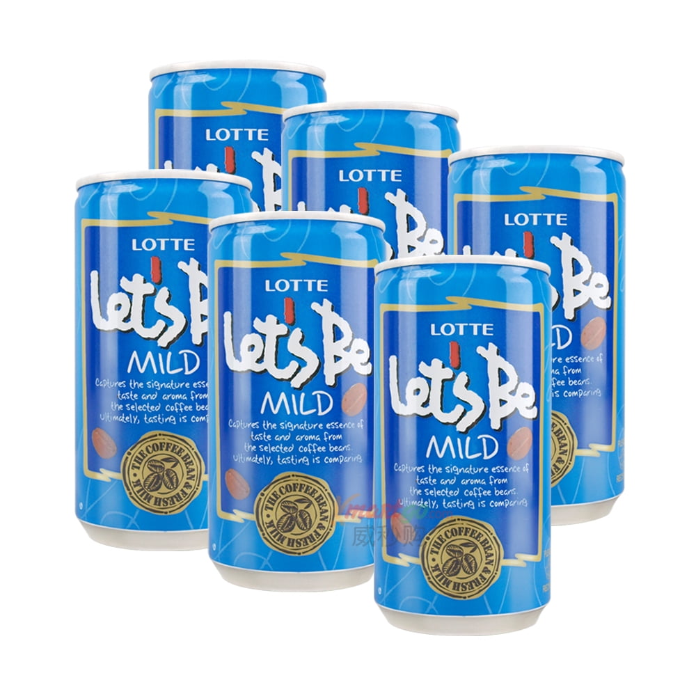 Lotte Let's Be Coffee Mild 6pk 1050ml - Walmart.com