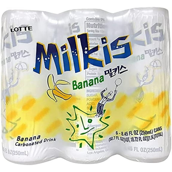 Lotte Milkis Drink Banana Flaor 6 Pack