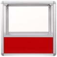 thumbnail image 1 of FONDOTIN Red Transparent Raffle Box with Slot, Aluminum Alloy Game Container for Drawings and Events, 1 Piece, 1 of 6