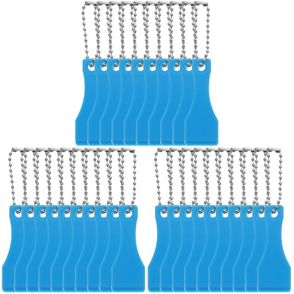 Lottery Scraper Scratch off Tool for Tickets Scratcher Tools Plastic Stickers Paint Squeegee 30 Pcs