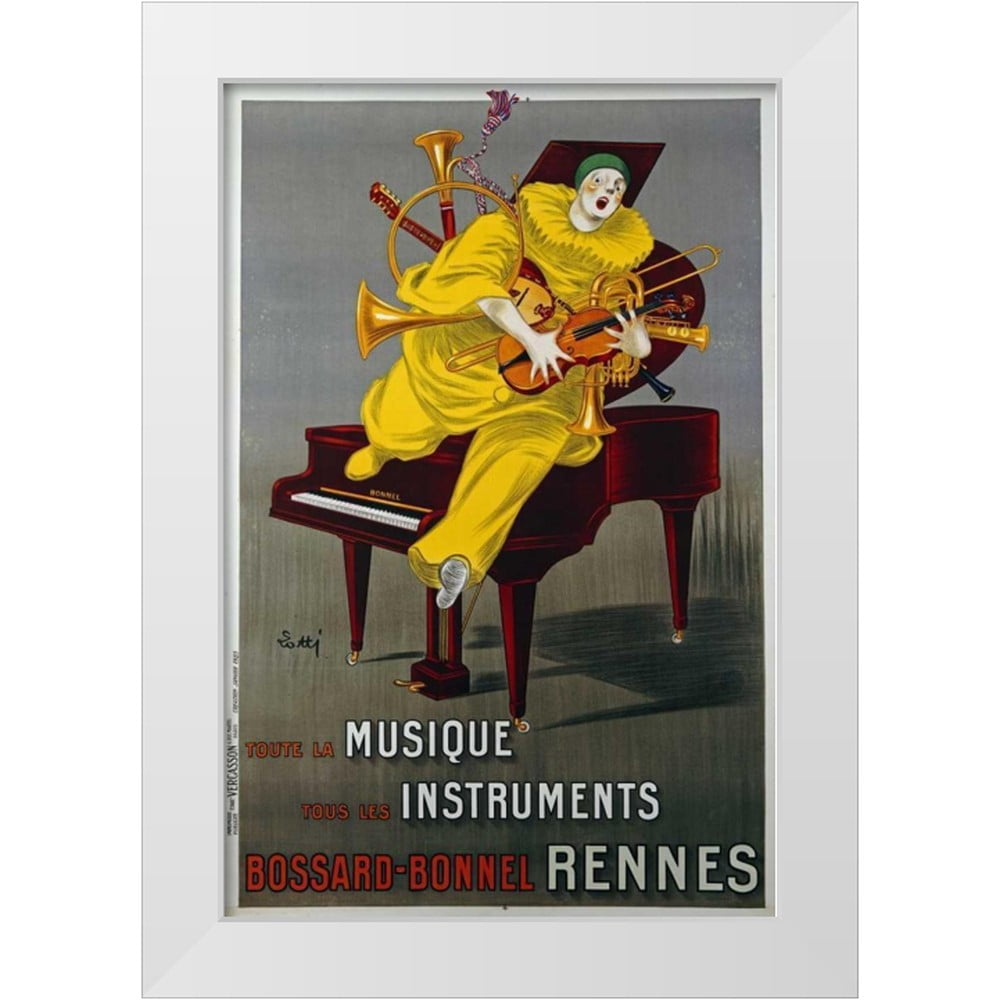 Lotti 17x24 White Modern Wood Framed Museum Art Print Titled Toute La