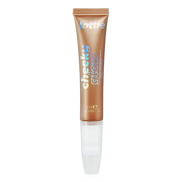 Lottie London Cheeky Glow Liquid Highlighter Blush Wand, Golden Glaze ...