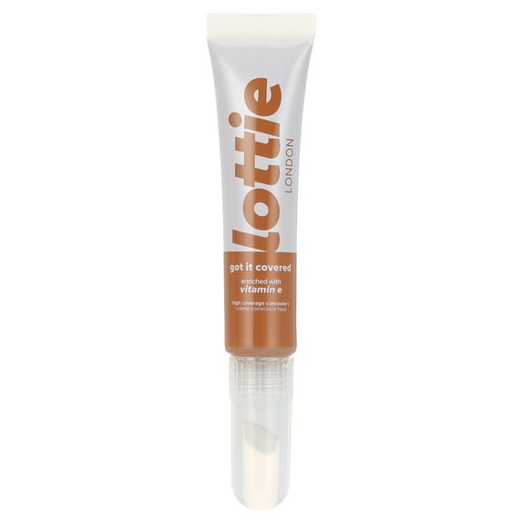 Lottie London Got It Covered, Sponge Applicator Liquid Concealer, Caramel, 0.27 fl oz