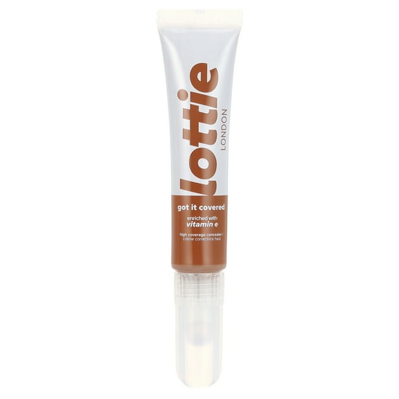 Lottie London Got It Covered, Sponge Applicator Liquid Concealer, Chestnut, 0.27 fl oz
