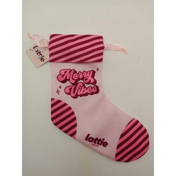 Lottie London Merry Vibes Mini Christmas Stocking