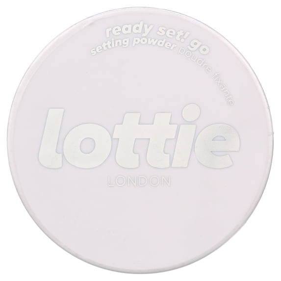 Lottie London Ready Set! Go Lightweight Makeup Setting Powder, 100% Vegan, Warm Translucent