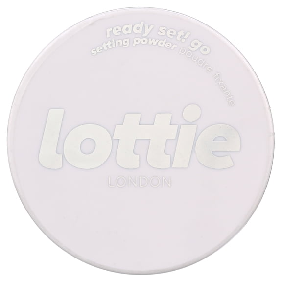 Lottie London Ready Set! Go Lightweight Makeup Setting Powder, 100% Vegan, Warm Translucent