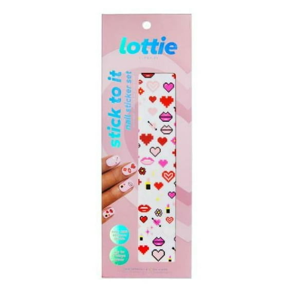 Lottie London Stick to it, Nail Stickers, stick to it - lots of love 200+ Nail Stickers