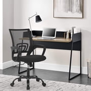 Lotto Breathable Ergonomic Black Mesh Swivel Office Chair with Lumbar Support