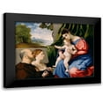 thumbnail image 1 of Lotto, Lorenzo 14x12 Black Modern Framed Museum Art Print Titled - Madonna and Child with Two Donors, 1 of 5