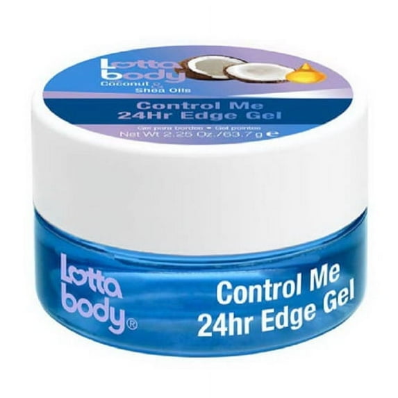 Lottta Body Coconut and Shea Oils Control Me 24hr Edge Gel for Hair, 2.25 Oz, 2 Pack