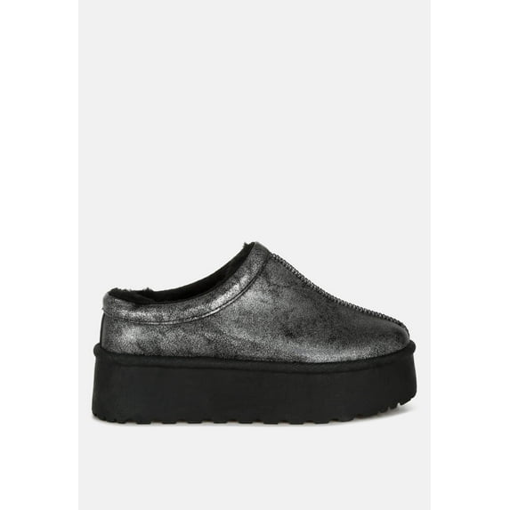 Lottys Faux Leather Platform Classic Slip-On