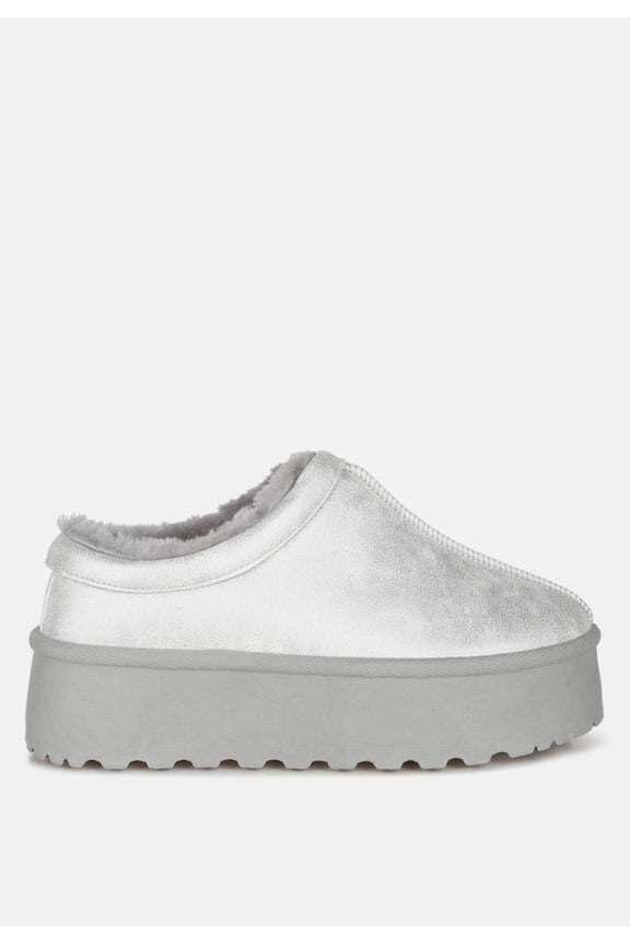 Lottys Faux Leather Platform Classic Slip-On