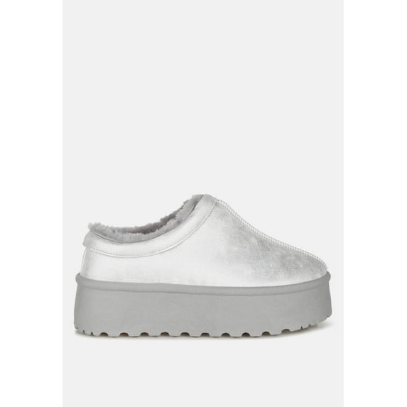 Lottys Faux Leather Platform Classic Slip-On