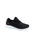 thumbnail image 1 of Lotus-08 Women's Fashion Sparkle Glitter Comfort Light Weight Slip On Flat Sneaker Shoes ( Black, 5 ), 1 of 2