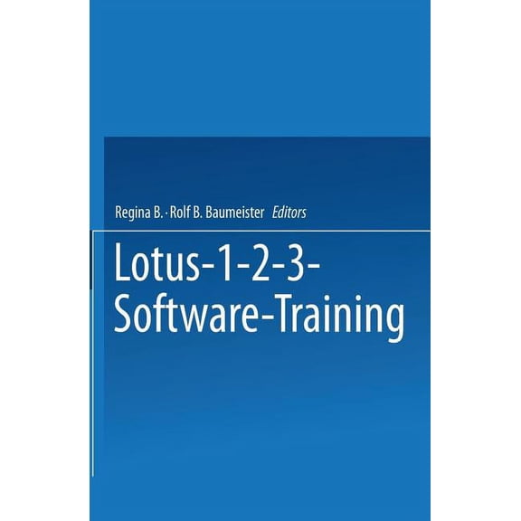 Lotus 1-2-3 Software Training, (Paperback)