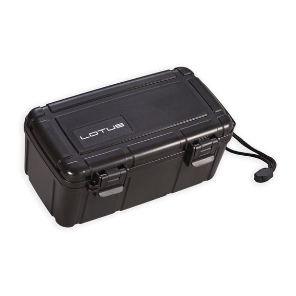 Lotus 15-Stick Travel Humidor - Black