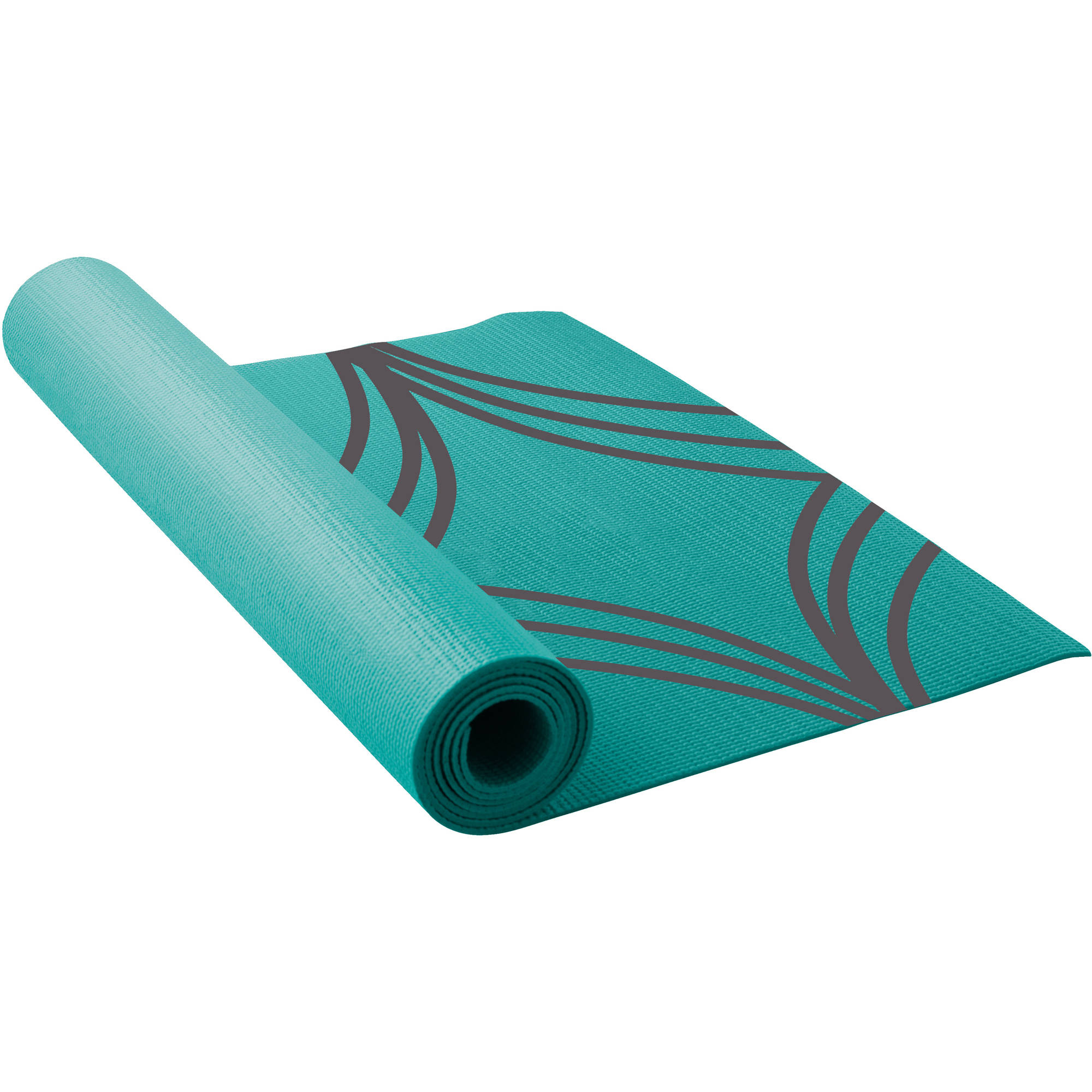 Evolve by Gaiam Jute Yoga Mat, Teal, 5mm Thick 