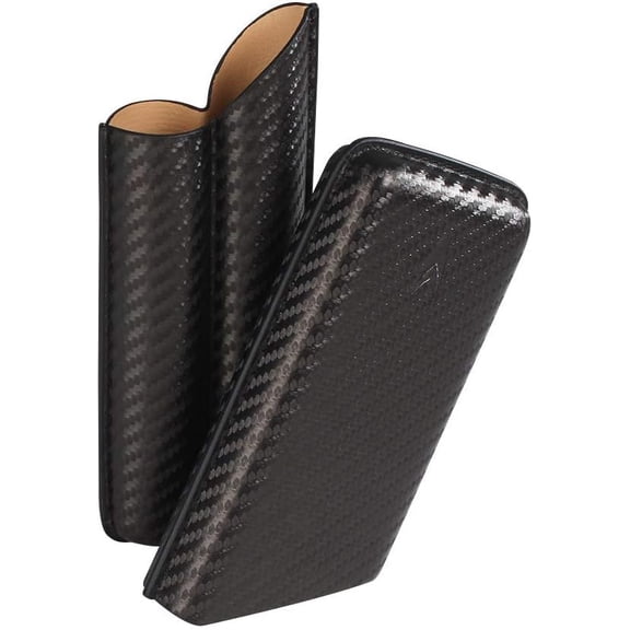 Lotus 62 RG Carbon Fiber 2 Finger Cigar Case - CF Wrap